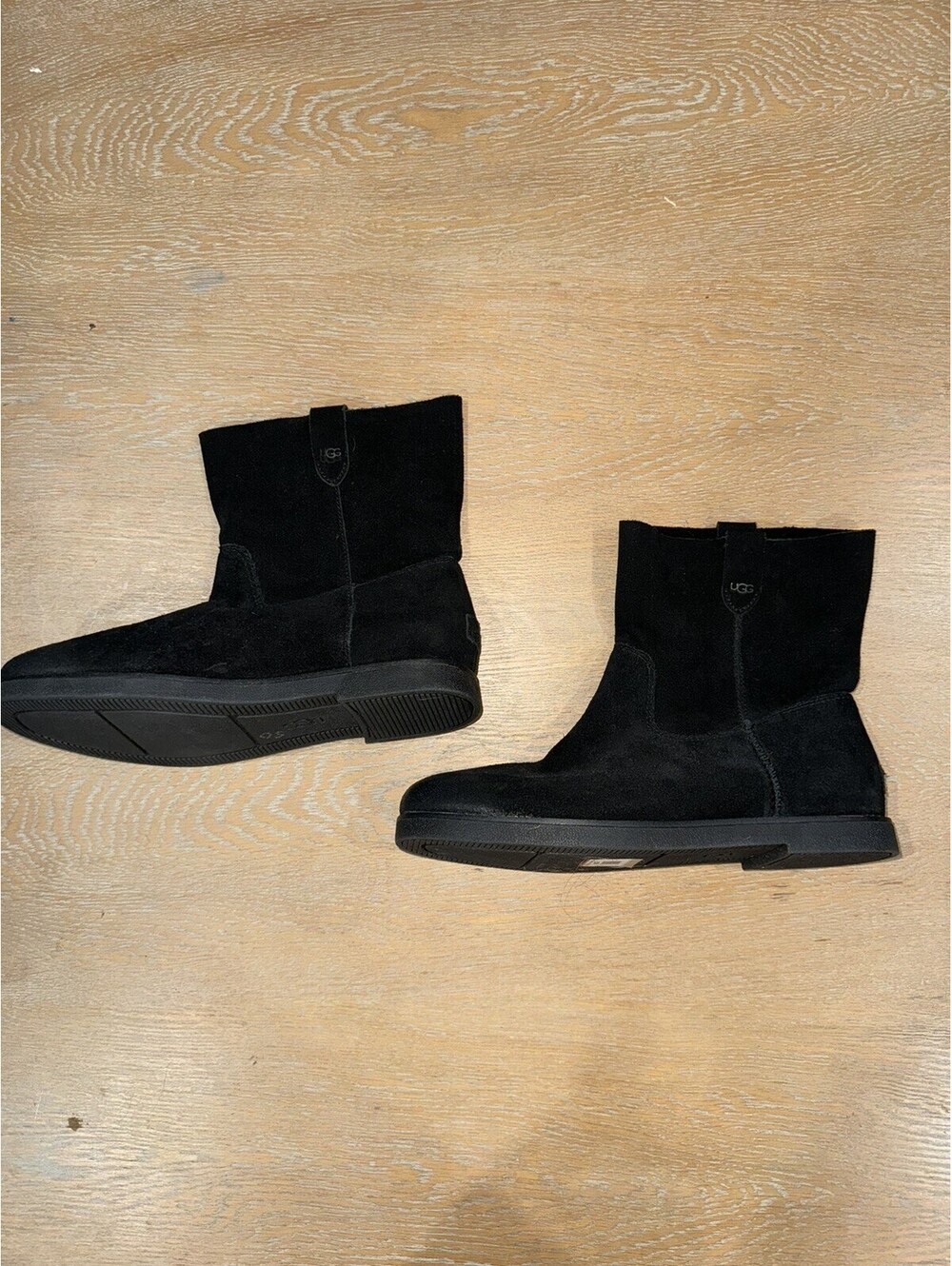 Ugg Josefene Short Boot In Black Women's Velvety Suede Size 8.5 NEW